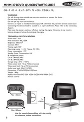 Caliber MHM 272DVD Schnellstartanleitung