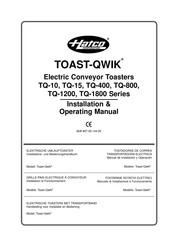 Hatco Toast-Qwik Serie Installations- Und Bedienungshandbuch