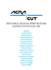 ACRA-CUT R-Serie Bedienungsanleitung