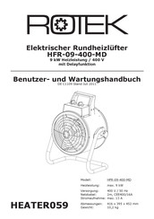 Rotek HFR-09-400-MD Benutzer- Und Wartungshandbuch