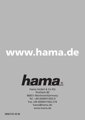 Hama 00062725 Bedienungsanleitung