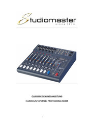 Studiomaster CLUBXS10 Bedienungsanleitung