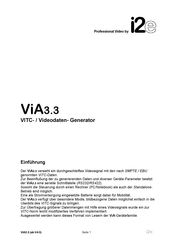 i2e ViA3.3 Bedienungsanleitung