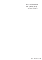 Electrolux EFC 60244 Benutzerinformation