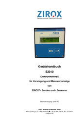 ZIROX E2010 Gerätehandbuch