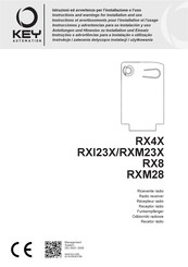 Key Automation RX8 Anleitungen Und Hinweise Zu Installation Und Einsatz