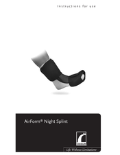 Össur AirForm Night Splint Gebrauchsanweisung