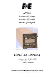 Filser Electronic ATR600 Einbau Und Bedienung