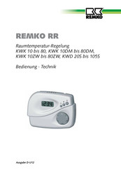 REMKO RR KWK ZW series Bedienung Technik