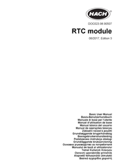 Hach RTC113 ST Basis-Benutzerhandbuch