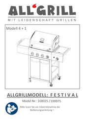 ALL'GRILL FESTIVAL Bedienungsanleitung