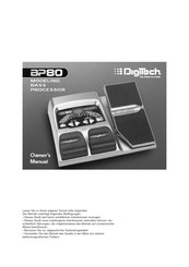 DigiTech BP80 Bedienungsanleitung