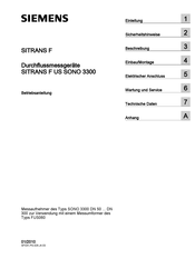Siemens SITRANS F US SONO 3300 Betriebsanleitung