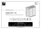 Palram Skylight Shed Bedienungsanleitung