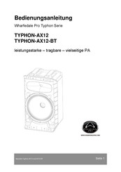 Wharfedale Pro Typhon-Serie Bedienungsanleitung