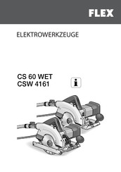 Flex CSW 4161 Originalbetriebsanleitung
