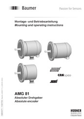 Baumer AMG 81 C Serie Montage- Und Betriebsanleitung