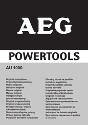 AEG Powertools AU 1000 Originalbetriebsanleitung