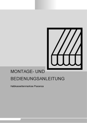 Reflexa PIACENCA Montage- Und Bedienungsanletung