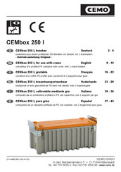 CEMO CEMbox 250 l Betriebsanleitung
