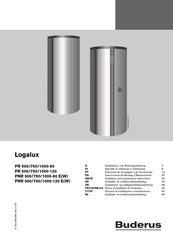 Buderus Logalux PR1000-120 Installations- Und Wartungsanleitung