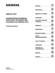 Siemens SIMATIC NET SCALANCE XR-500 Projektierungshandbuch