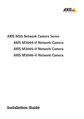 Axis M30 Series Installationsanleitung