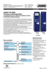 JUMO TYA S202 Typ 709066 Handbuch