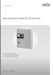 Wilo Wilo-Control CC-FC-HVAC Einbau- Und Betriebsanleitung