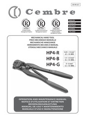 Cembre HP4-R Bedienungsanleitung