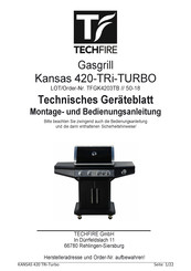 Techfire Kansas 420-TRi-TURBO Montage- Und Bedienungsanleitung