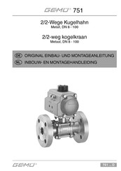 Gemu 751 Original Einbau- Und Montageanleitung