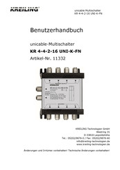 KREILING KR 4-4-2-16 UNI-K-FN Benutzerhandbuch
