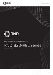 RND 320-KEL102 Bedienungsanleitung