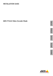 Axis Communications P7224 Installationsanleitung