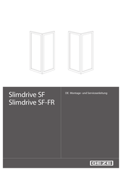 GEZE Slimdrive SF Montage- Und Serviceanleitung
