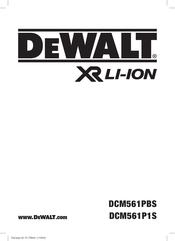 DeWalt DCM561PBS Handbuch