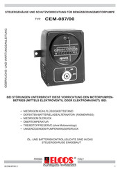 ELCOS CEM-087/00 Gebrauchs- Und Wartungsanleitung