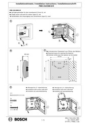Bosch FMC-210-SM-G-R Installationshinweis