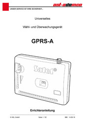 Satel GPRS-A Errichteranleitung