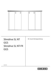 GEZE Slimdrive SL NT GGS Zusatz-Montageanleitung