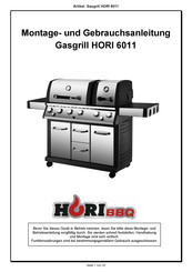 HORI BBQ 6011 Montage- Und Gebrauchsanleitung