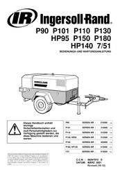 Ingersoll-Rand P90 Bedienungs- Und Wartungsanleitung