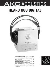 AKG Acoustics HEARO 888 DIGITAL Bedienungsanleitung