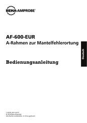 BEHA Amprobe AF-600-EUR Bedienungsanleitung
