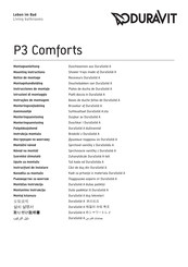 DURAVIT P3 Comforts Montageanleitung