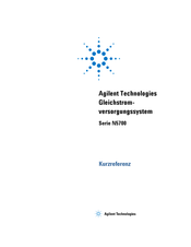 Agilent Technologies N5748A Kurzreferenz