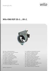 Wilo EMU RZP 50-2 Einbau- Und Betriebsanleitung