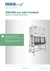 ENVAIR eco safe Comfort Betriebs- Und Wartungshandbuch