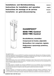 Beko CLEARPOINT S040 TWC Control Installation Und Betriebsanleitung